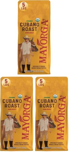 Mayorga Organics Cubano Roast Beans - 100% Arabica Whole Coffee Beans