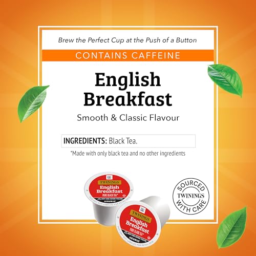 Twinings English Breakfast Black Tea K-Cups for Keurig, 12 CT Box (6 Pack)