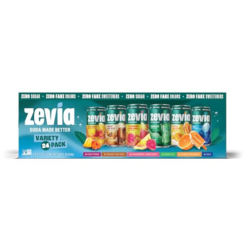 Zevia Zero Calorie Soda, Vanilla Cola