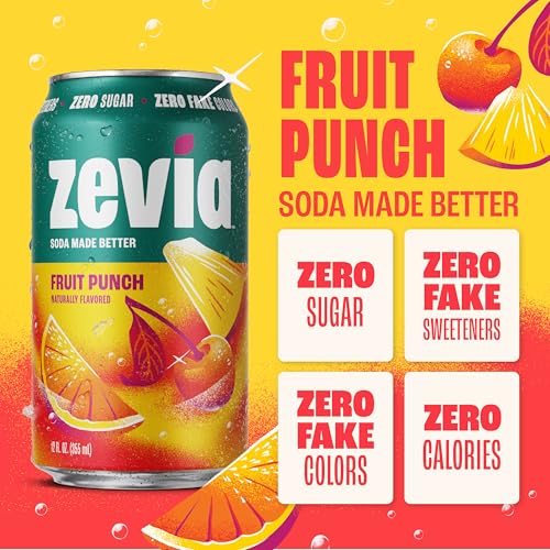 Zevia Zero Calorie Soda, Vanilla Cola