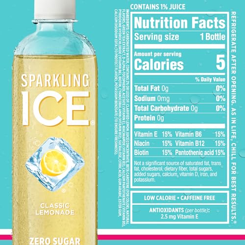 Sparkling Ice Blue Variety Pack, Flavored Sparkling Water, Zero Sugar, with Vitamins and Antioxidants – Perfect For Summer and Parties