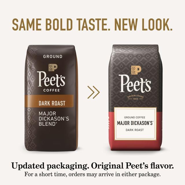 Peet's Coffee, Dark Roast Ground Coffee