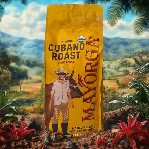 Mayorga Organics Cubano Roast 100% Arabica Whole Bean Coffee