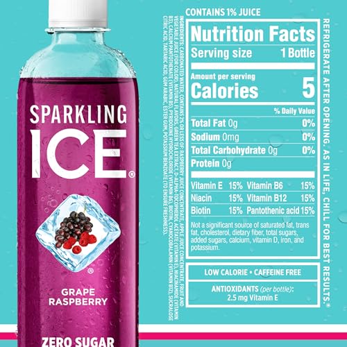 Sparkling Ice Blue Variety Pack, Flavored Sparkling Water, Zero Sugar, with Vitamins and Antioxidants – Perfect For Summer and Parties