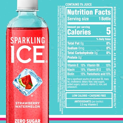Sparkling Ice Blue Variety Pack, Flavored Sparkling Water, Zero Sugar, with Vitamins and Antioxidants – Perfect For Summer and Parties