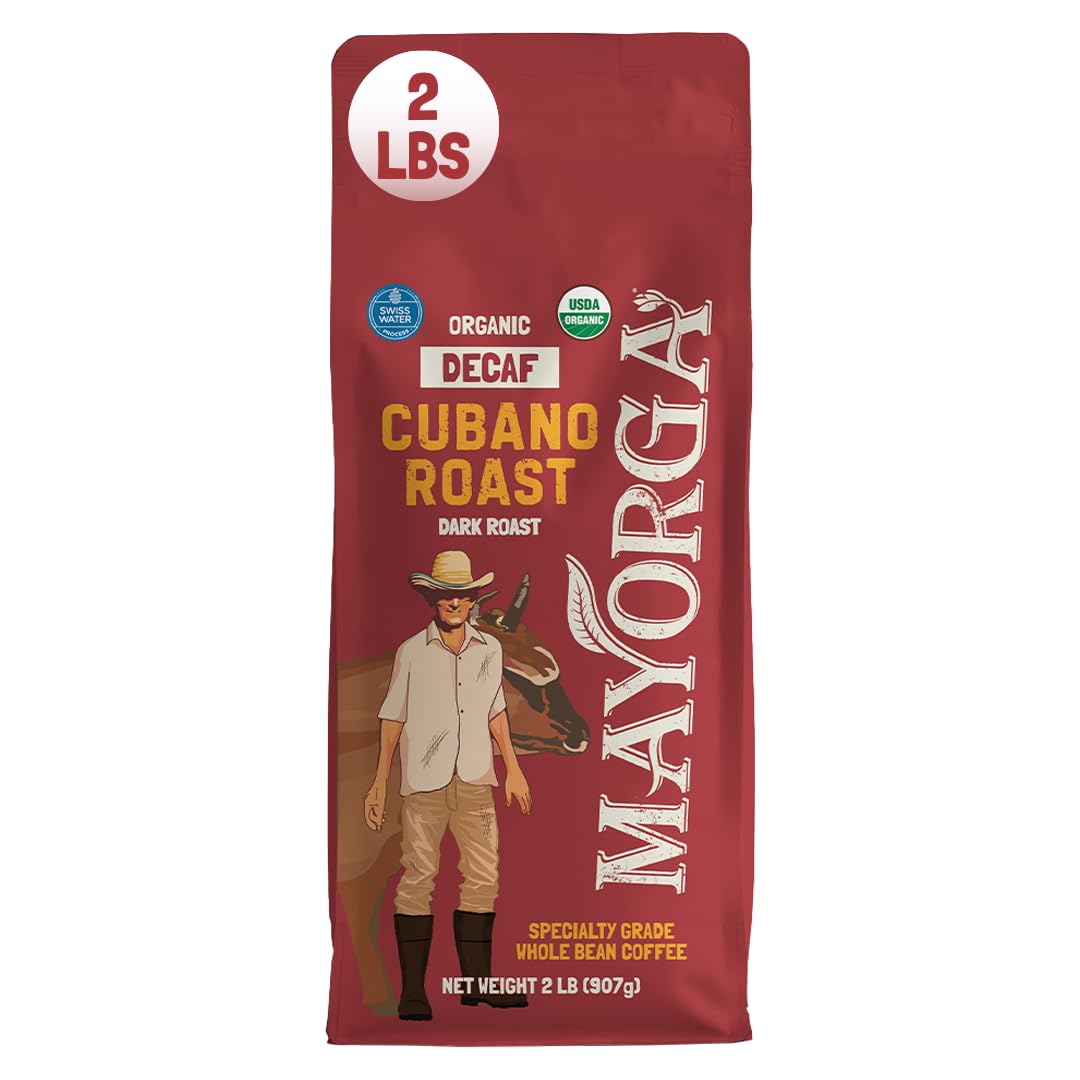 Mayorga Organics Cubano Roast Beans - 100% Arabica Whole Coffee Beans