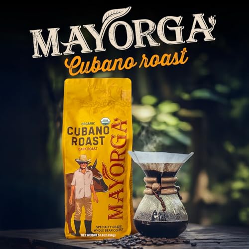 Mayorga Organics Cubano Roast 100% Arabica Whole Bean Coffee