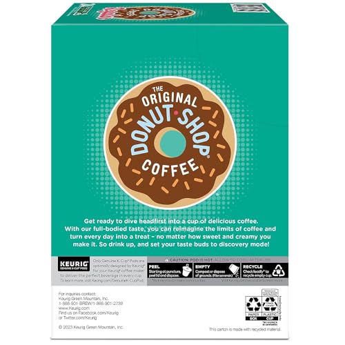 The Original Donut Shop Regular, Single-Serve Keurig K-Cup Pods, Medium Roast Coffee Pods, 96 Count