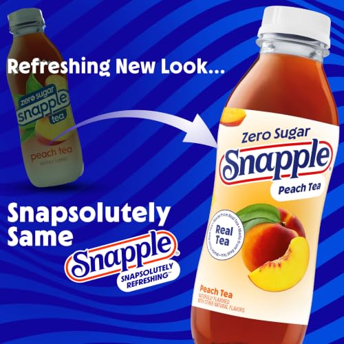 Snapple, Lemon Tea, Recycled Bottle, 16 Fl Oz, 12 Count
