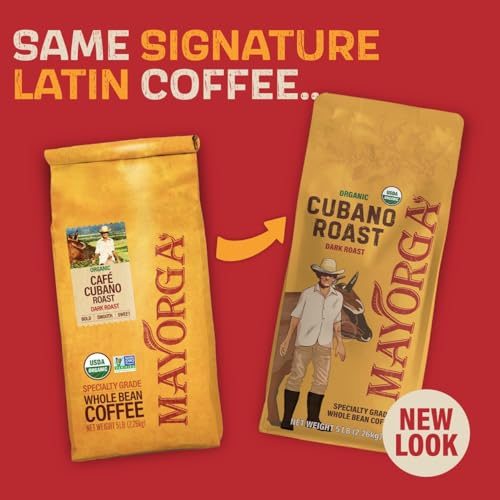 Mayorga Organics Cubano Roast 100% Arabica Whole Bean Coffee