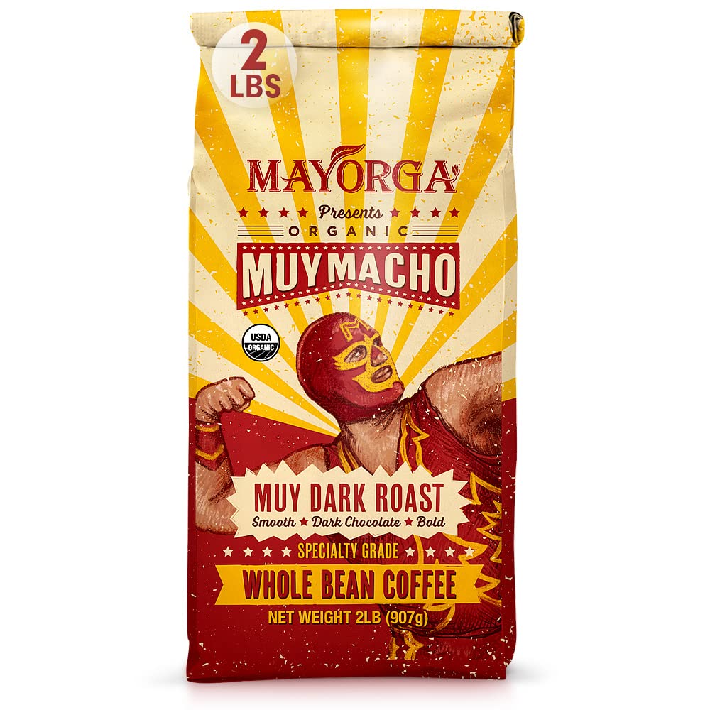 Mayorga Organics Cubano Roast Beans - 100% Arabica Whole Coffee Beans
