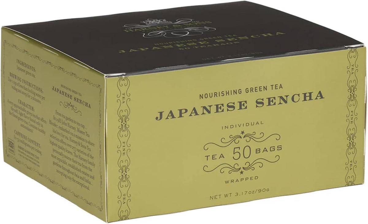 Harney & Sons Japanese Sencha Green Tea, 50 Tea Bags