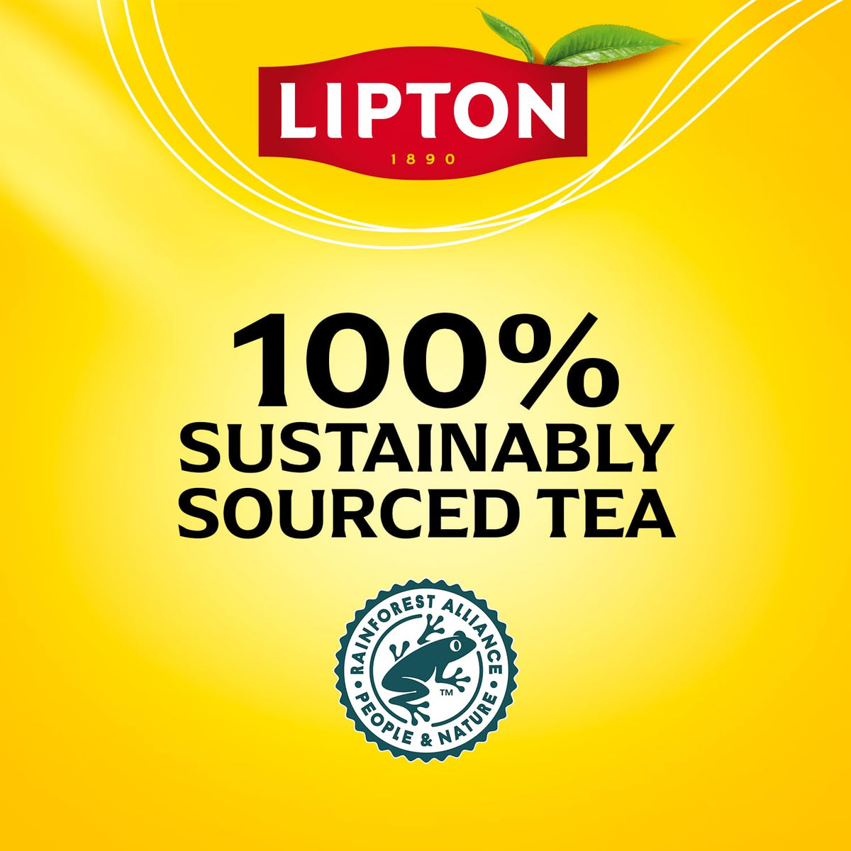 Lipton Black Tea Bags, Hot or Iced High Caffeine Tea