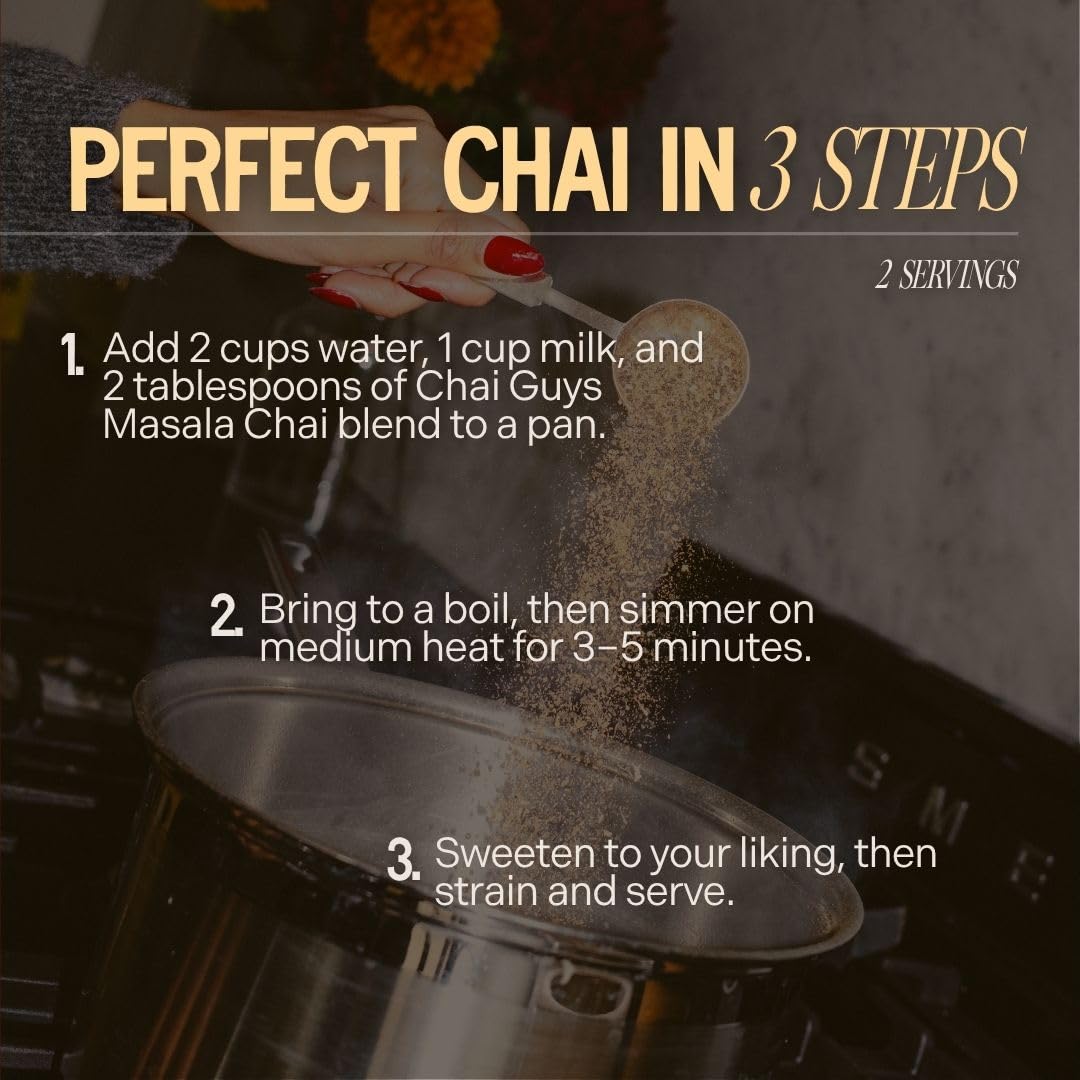 Chai Guys Authentic Masala Chai Spiced Black Tea Blend