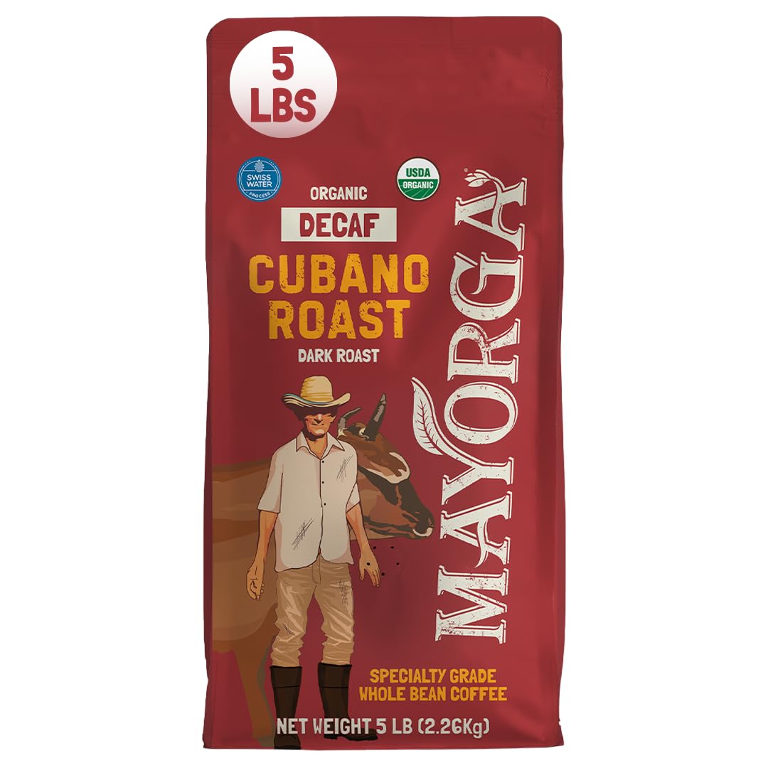 Mayorga Organics Cubano Roast Beans - 100% Arabica Whole Coffee Beans