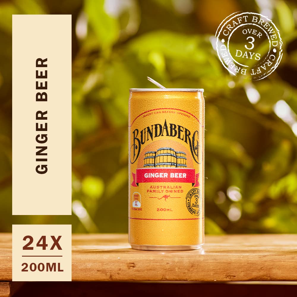 Bundaberg Ginger Beer Soda, 12.7 Fl Oz Bottles (Pack of 4)