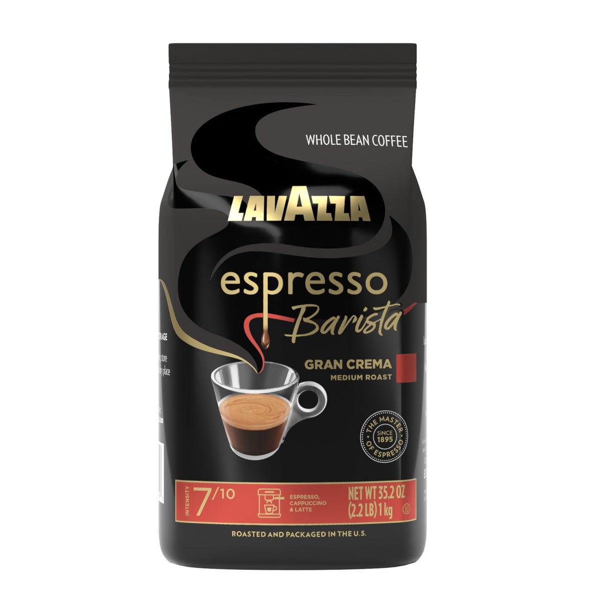 Whole Bean Caffeine Crema e Aroma Packet Espresso