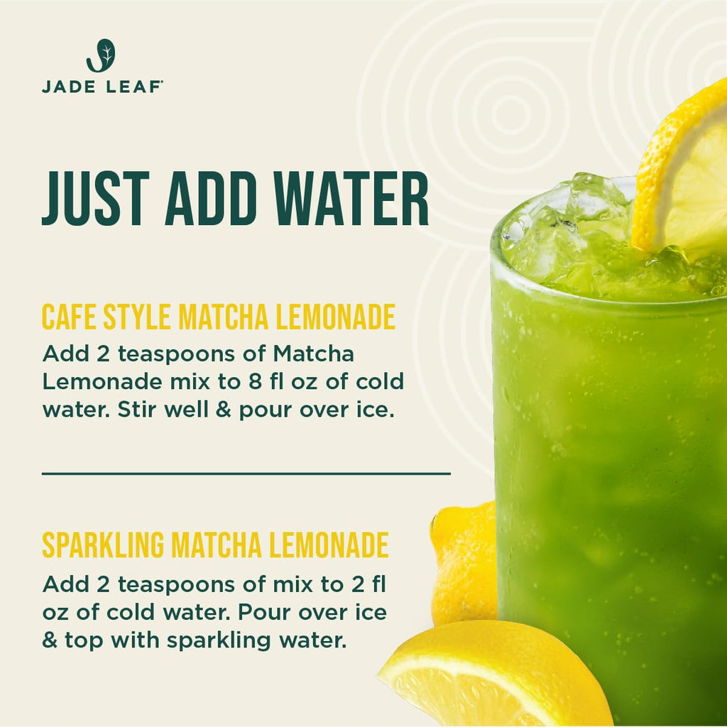 Jade Leaf Matcha Latte Mix - Made with Organic Japanese Matcha Powder for Café Style Blend
