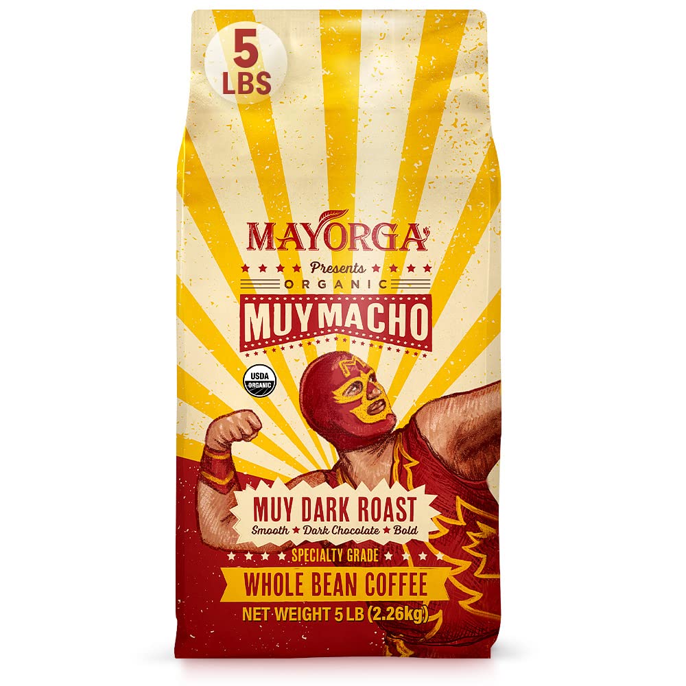 Mayorga Organics Cubano Roast Beans - 100% Arabica Whole Coffee Beans