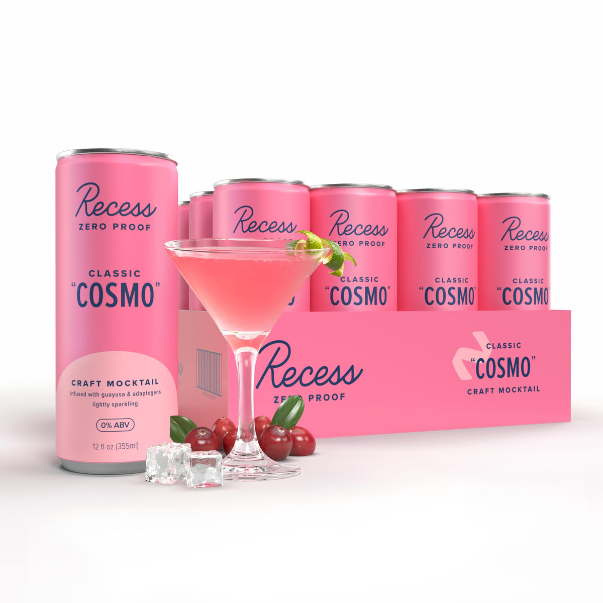 Recess Zero Proof Non-Alcoholic Mocktail Variety 12-Pack