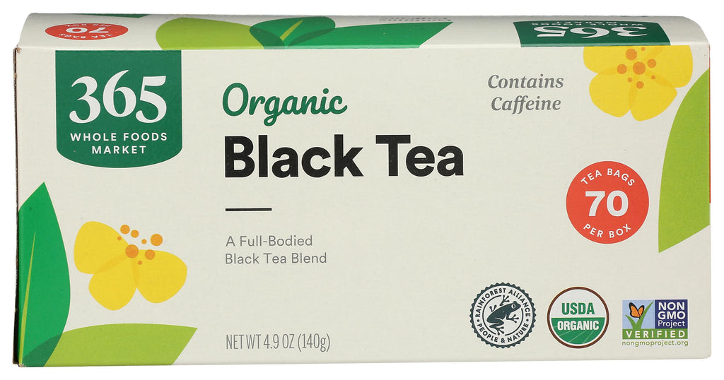 365 by Whole Foods Market 365 By Whole Foods Market Organic Tea Contains Caffeine ' 70 Bags 4 9 Ounce