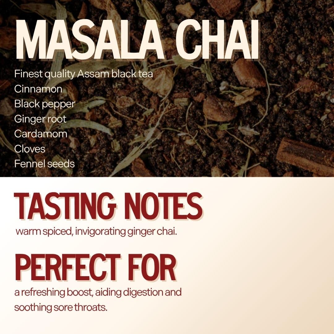 Chai Guys Authentic Masala Chai Spiced Black Tea Blend