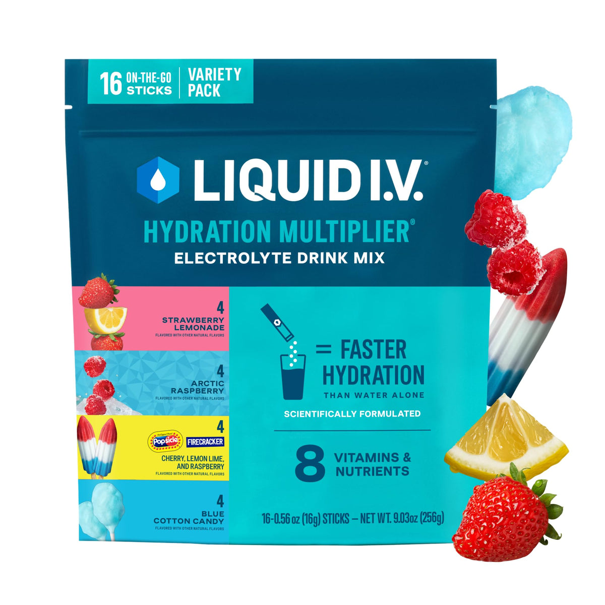 Liquid I.V. Hydration Electrolytes, Variety Packs