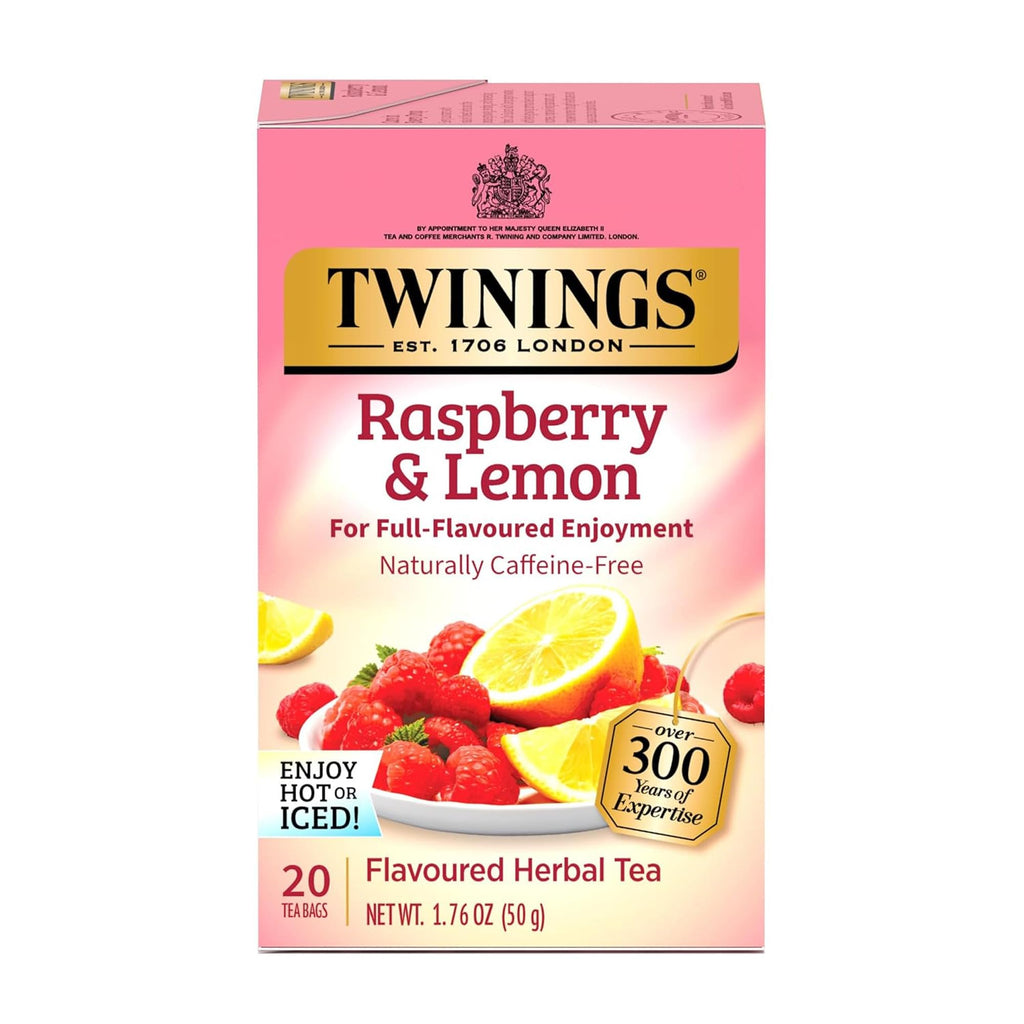 Twinings English Breakfast Black Tea Individually Wrapped Bags, 20 Count (Pack of 1), Flavourful, Robust, Caffeinated, Enjoy Hot or Iced, 20 Teabags