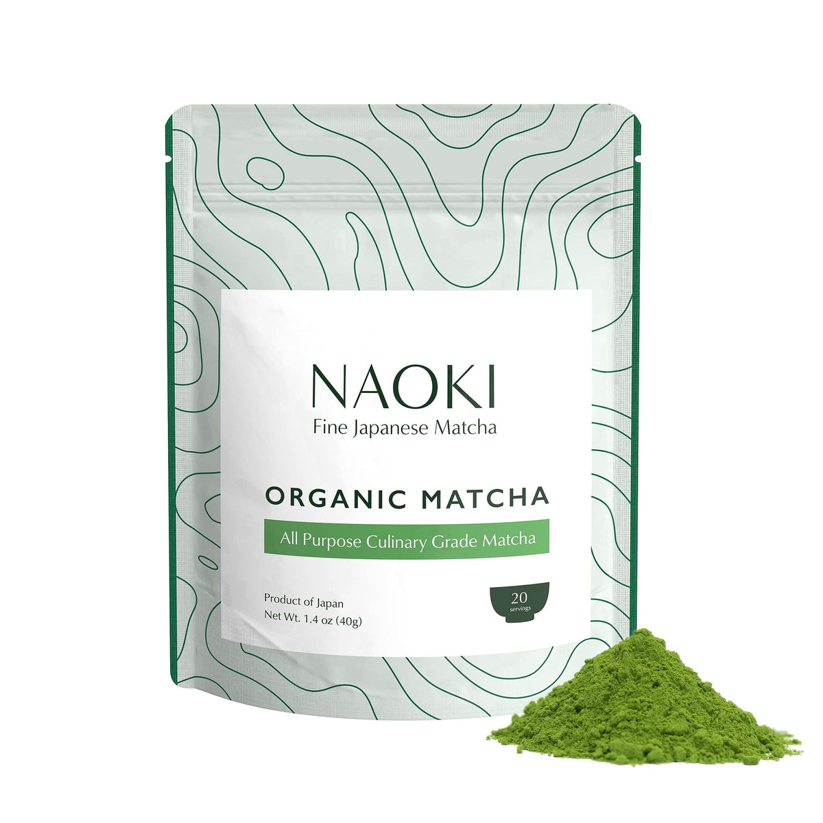 Naoki Matcha (Organic First Spring Blend) - Authentic Japanese Matcha Green Tea Powder Organic Ceremonial Grade from Kagoshima, Japan