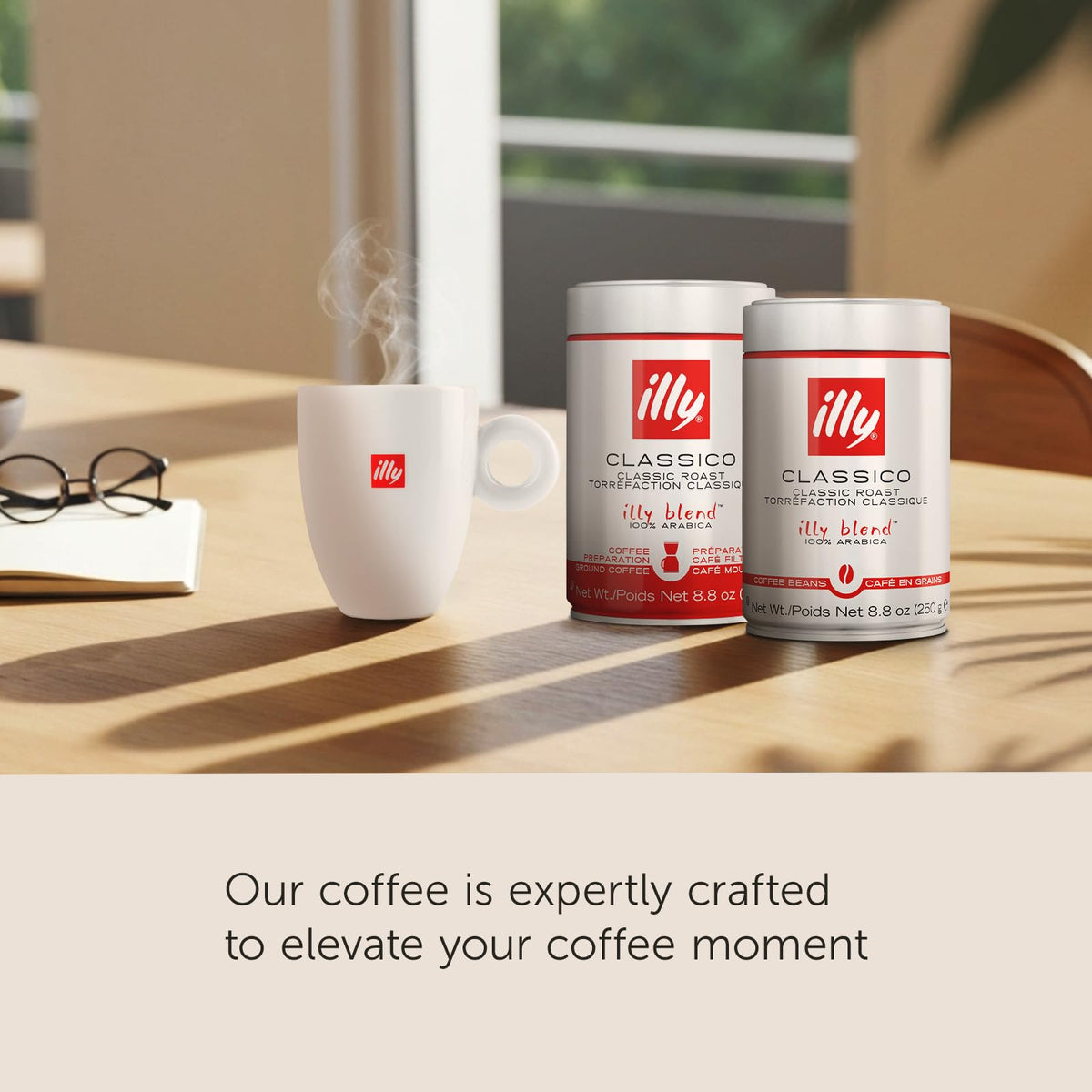 Illy Whole Bean Coffee, 8.8oz can, (Pack of 1) - Parent