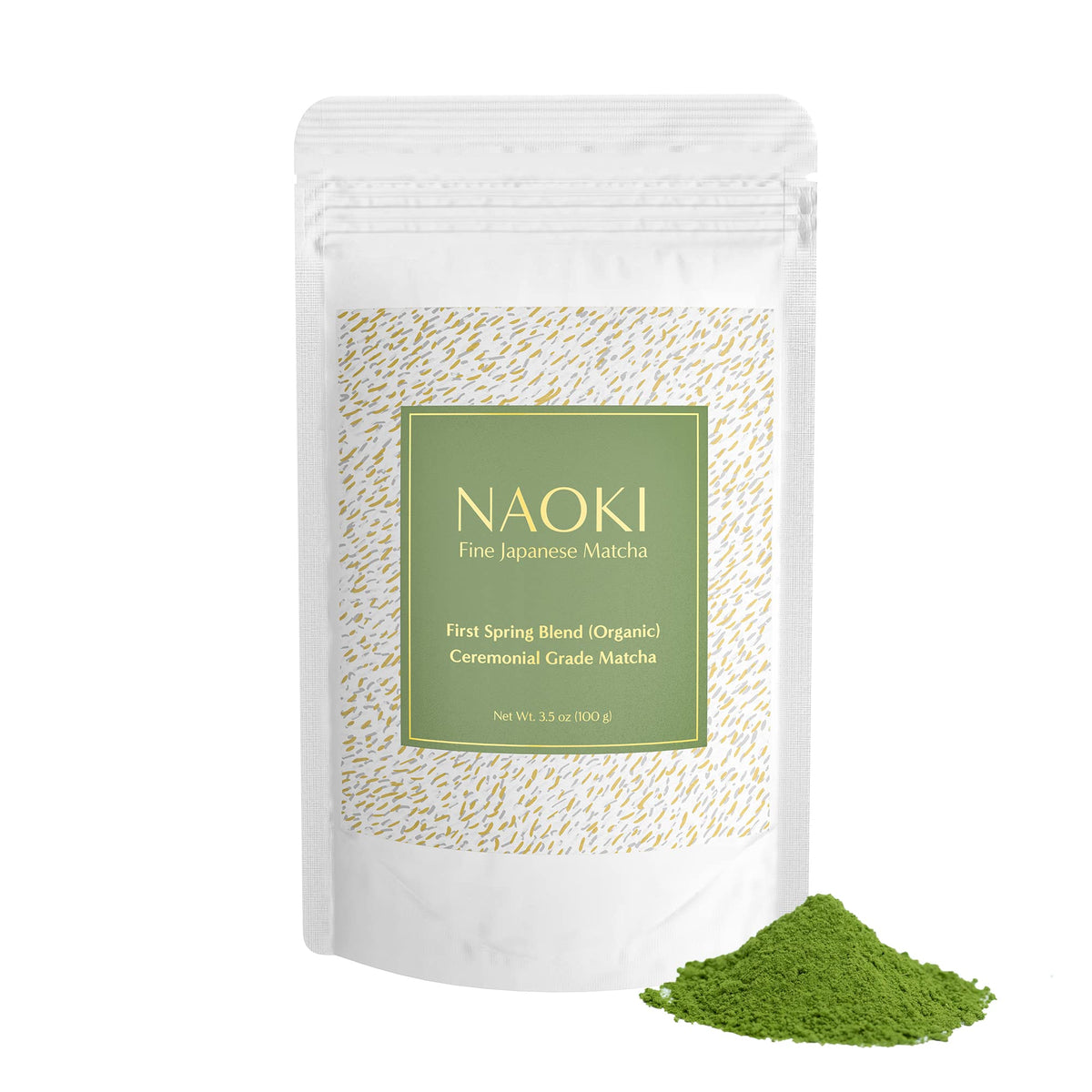 Naoki Matcha (Organic First Spring Blend) - Authentic Japanese Matcha Green Tea Powder Organic Ceremonial Grade from Kagoshima, Japan