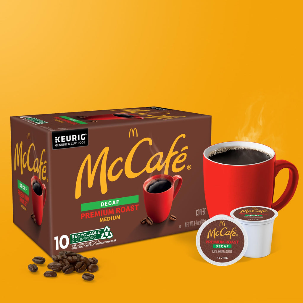 McCafe Decaffeinated Pods Box Keurig No