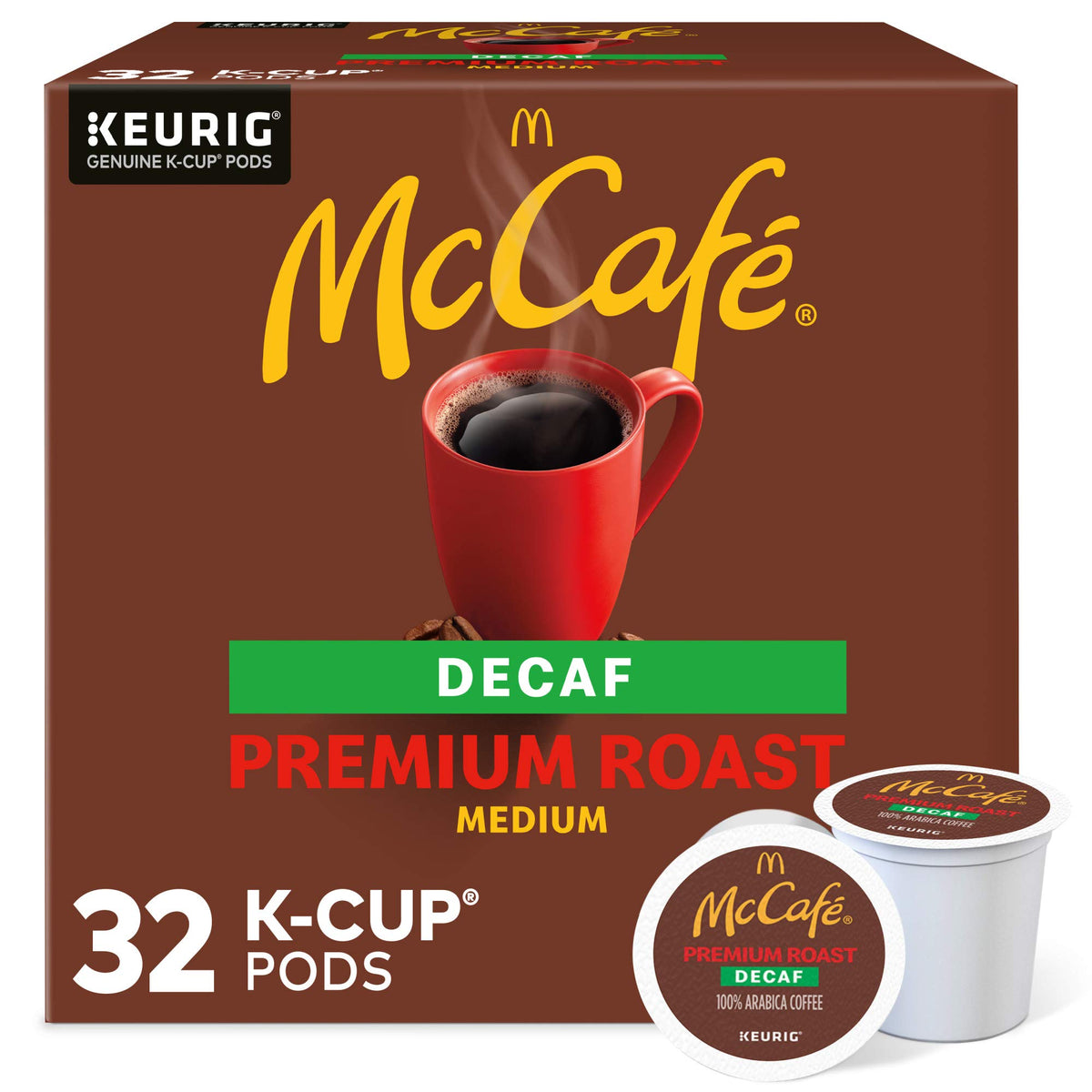 McCafe Decaffeinated Pods Box Keurig No