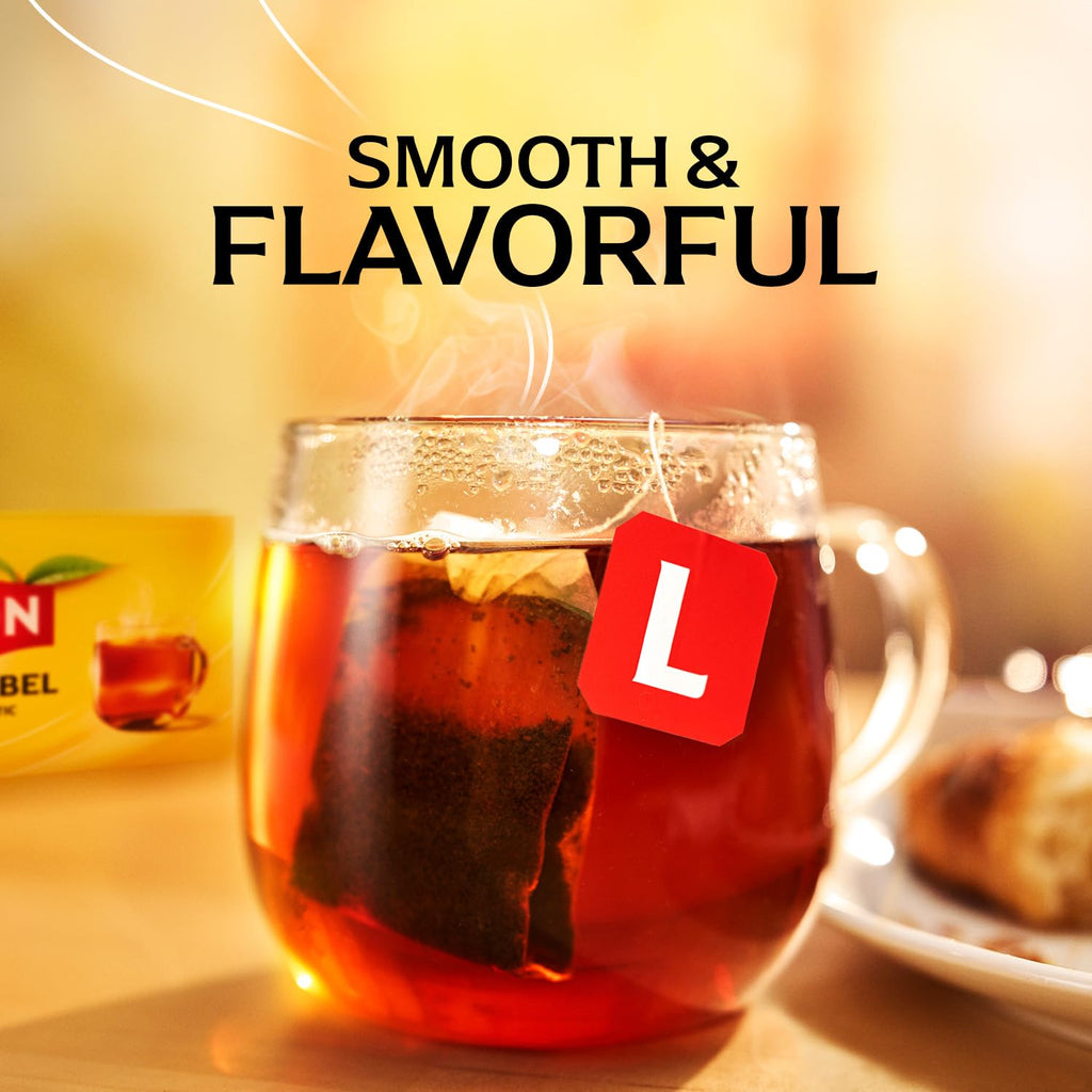 Lipton Black Tea Bags, Hot or Iced High Caffeine Tea