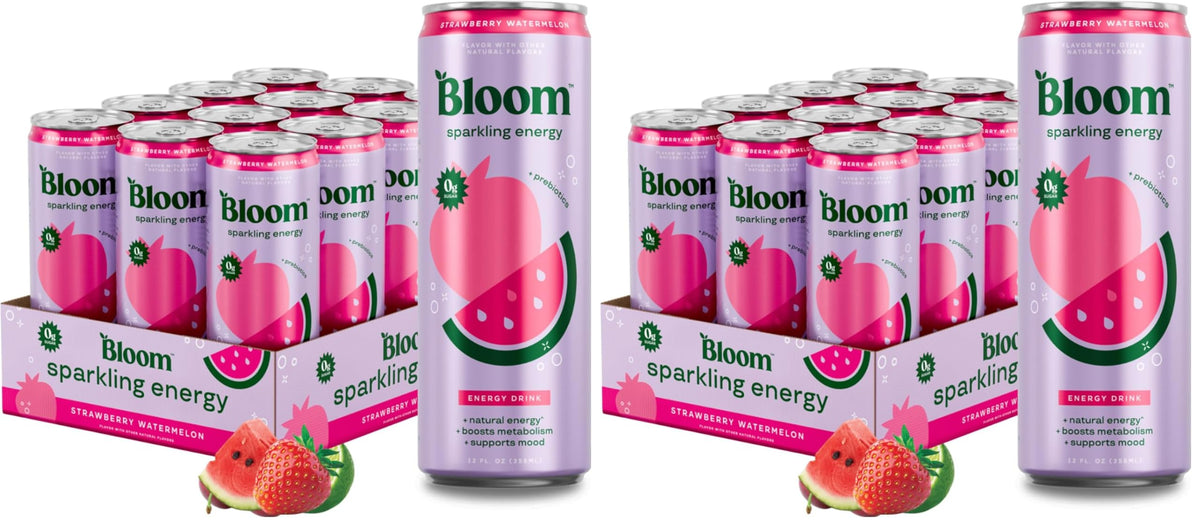 Bloom Nutrition Zero Sugar Sparkling Energy Drink 180mg