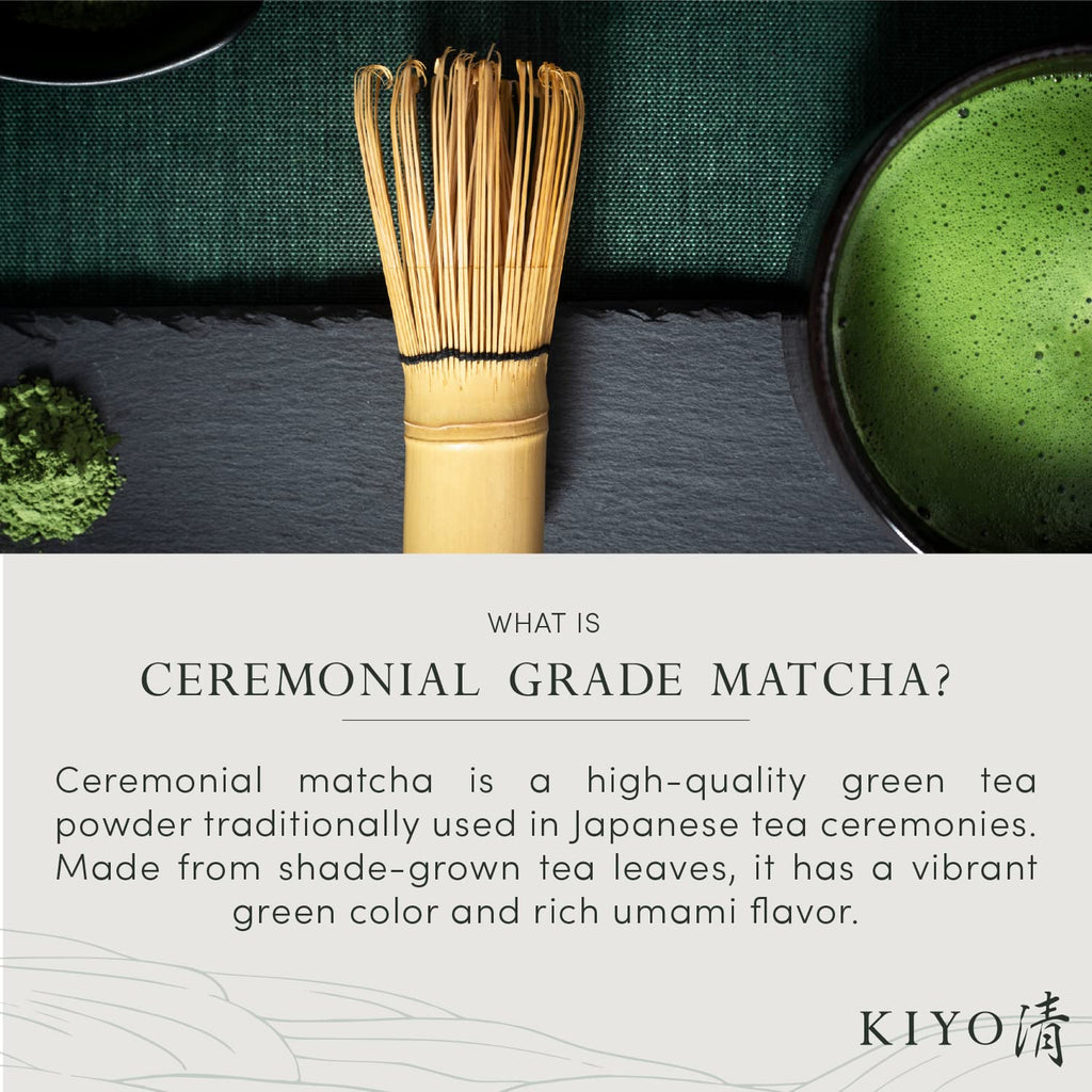 Kiyo Matcha Classic Grade Hatsumukashi Ceremonial Uji Matcha - Pure Japanese First Harvest Ceremonial Grade Matcha Green Tea Powder from Uji, Japan (40g/1.41oz)