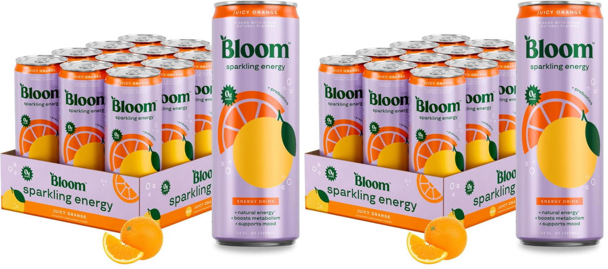 Bloom Nutrition Zero Sugar Sparkling Energy Drink 180mg