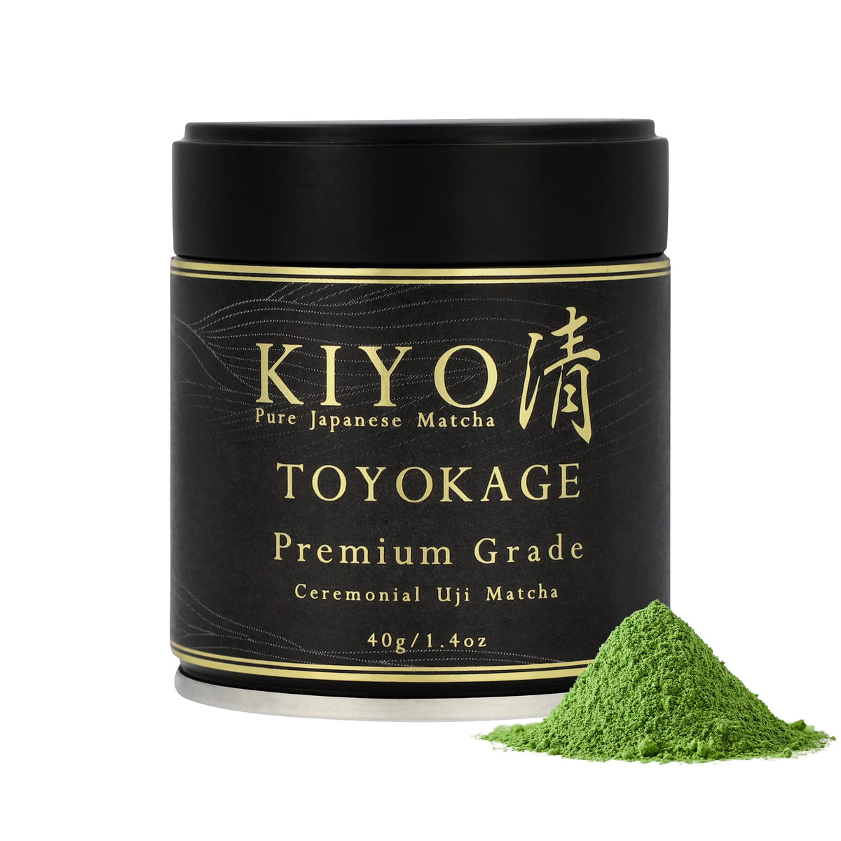 Kiyo Matcha Classic Grade Hatsumukashi Ceremonial Uji Matcha - Pure Japanese First Harvest Ceremonial Grade Matcha Green Tea Powder from Uji, Japan (40g/1.41oz)