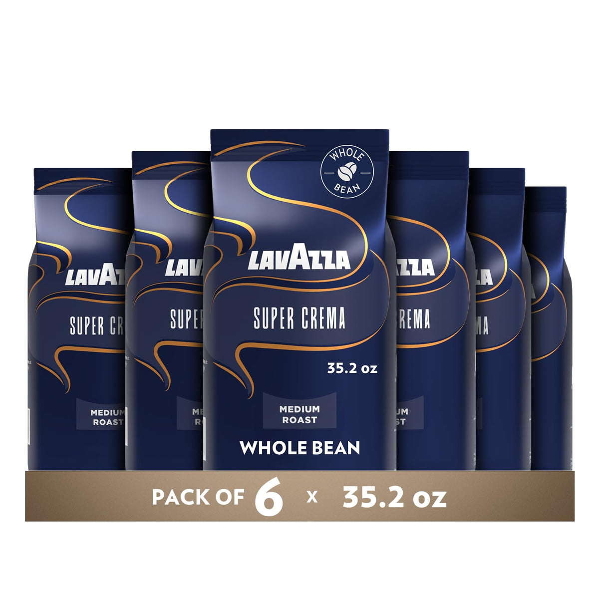 Whole Bean Caffeine Crema e Aroma Packet Espresso