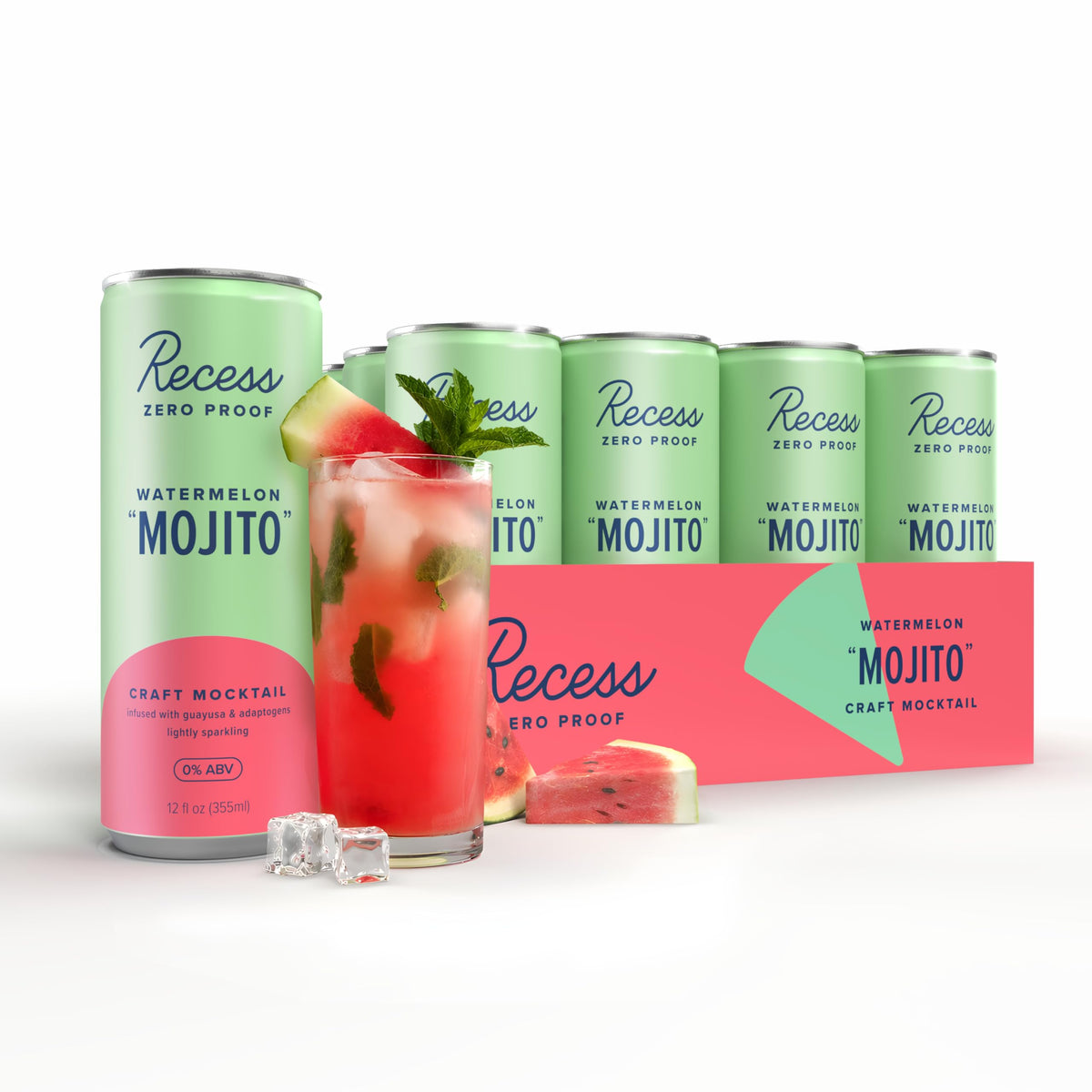 Recess Zero Proof Non-Alcoholic Mocktail Variety 12-Pack