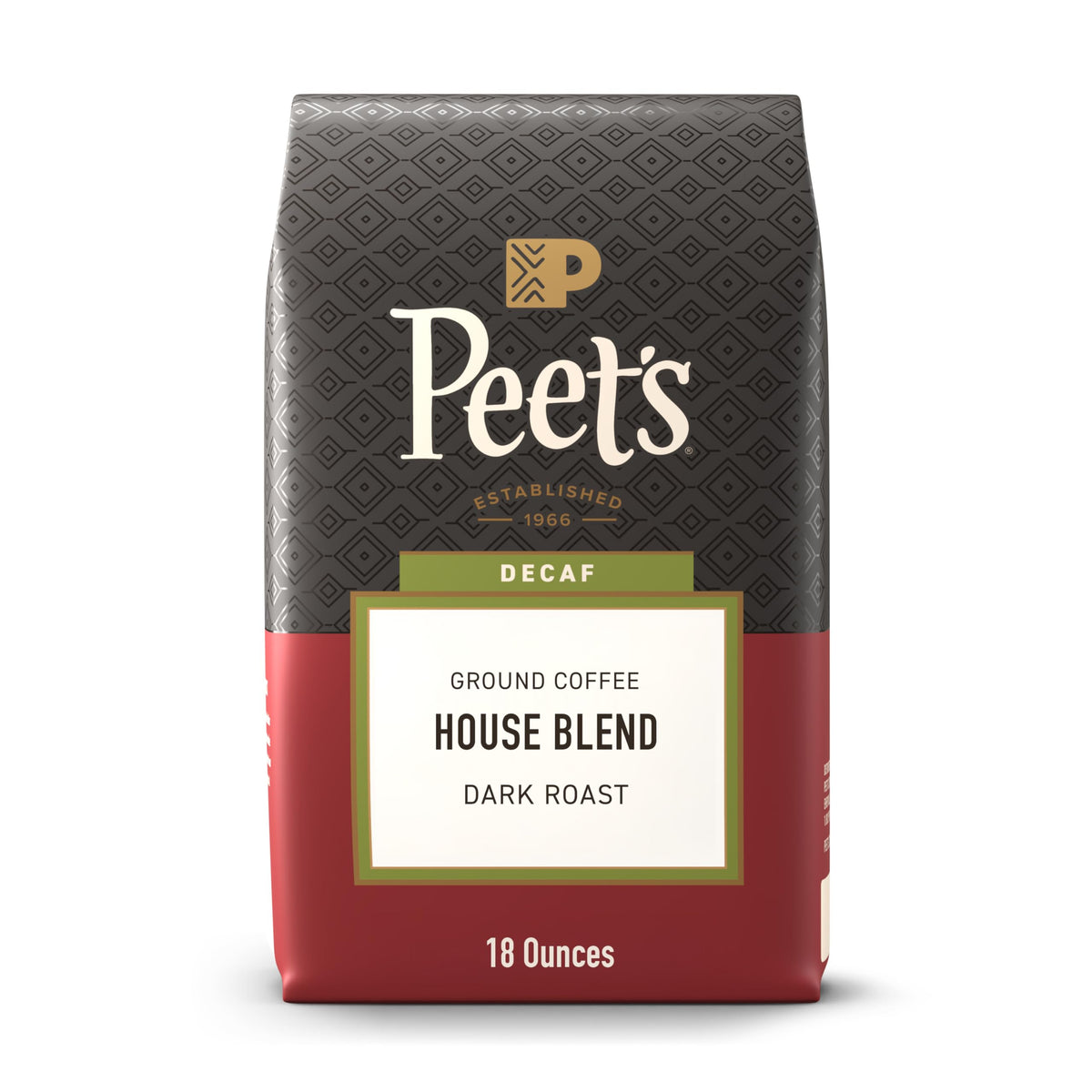 Peets Coffee Decaf ground bag