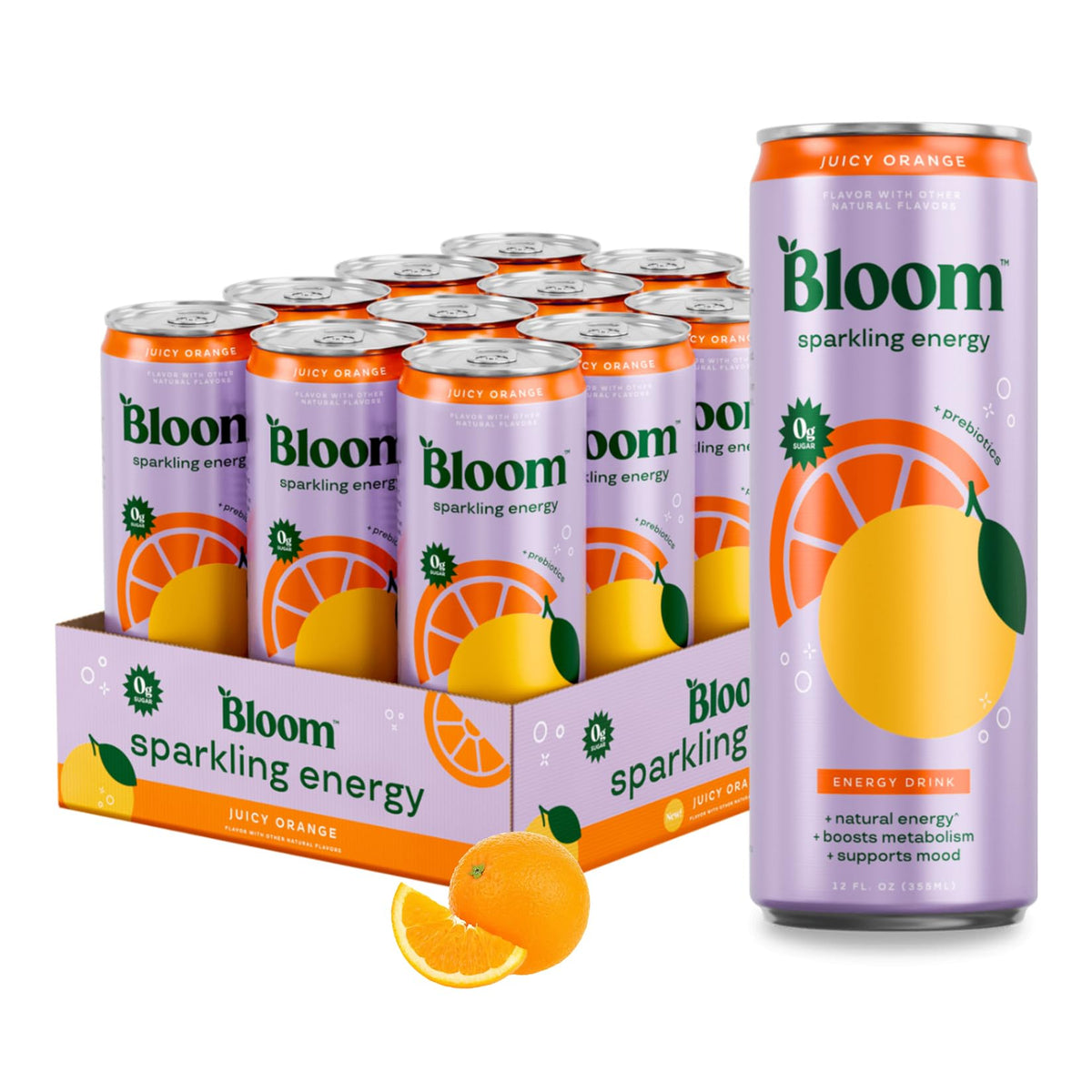 Bloom Nutrition Zero Sugar Sparkling Energy Drink 180mg