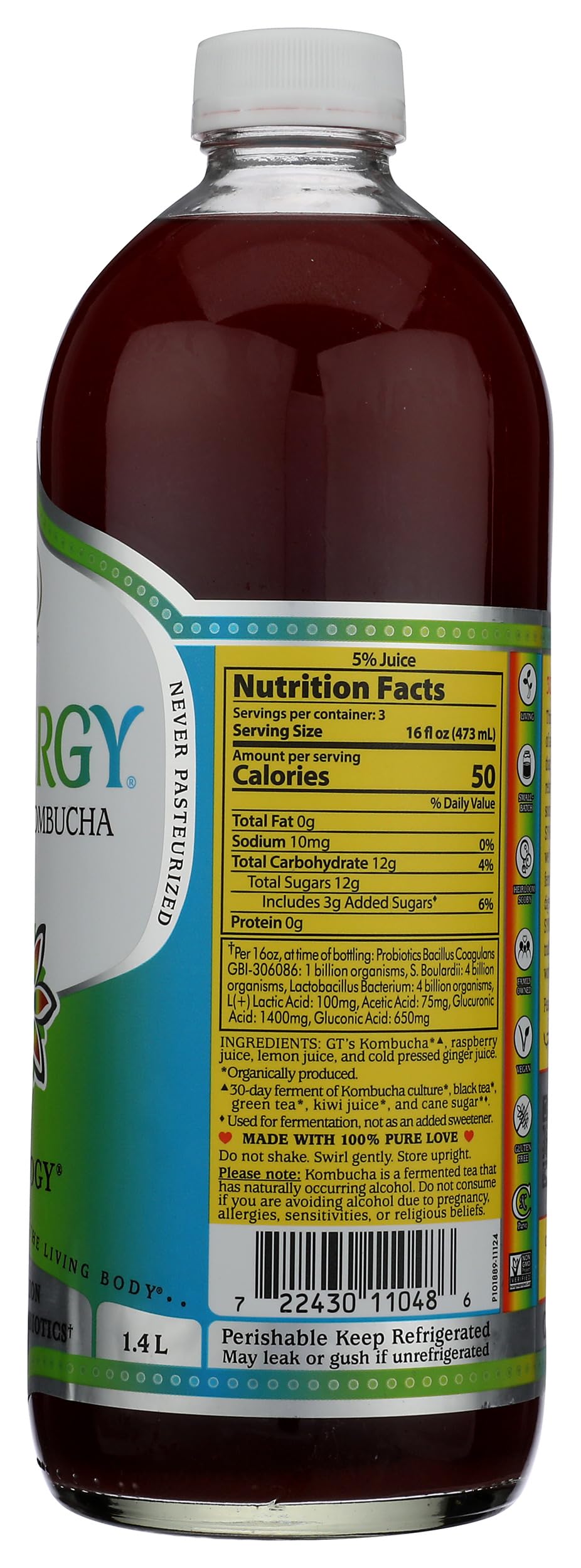 GTs, Kombucha Trilogy Organic, 48 Fl Oz