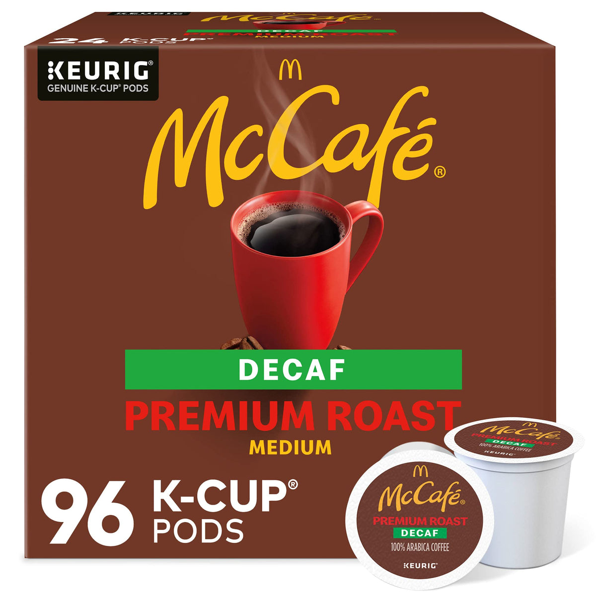 McCafe Decaffeinated Pods Box Keurig No