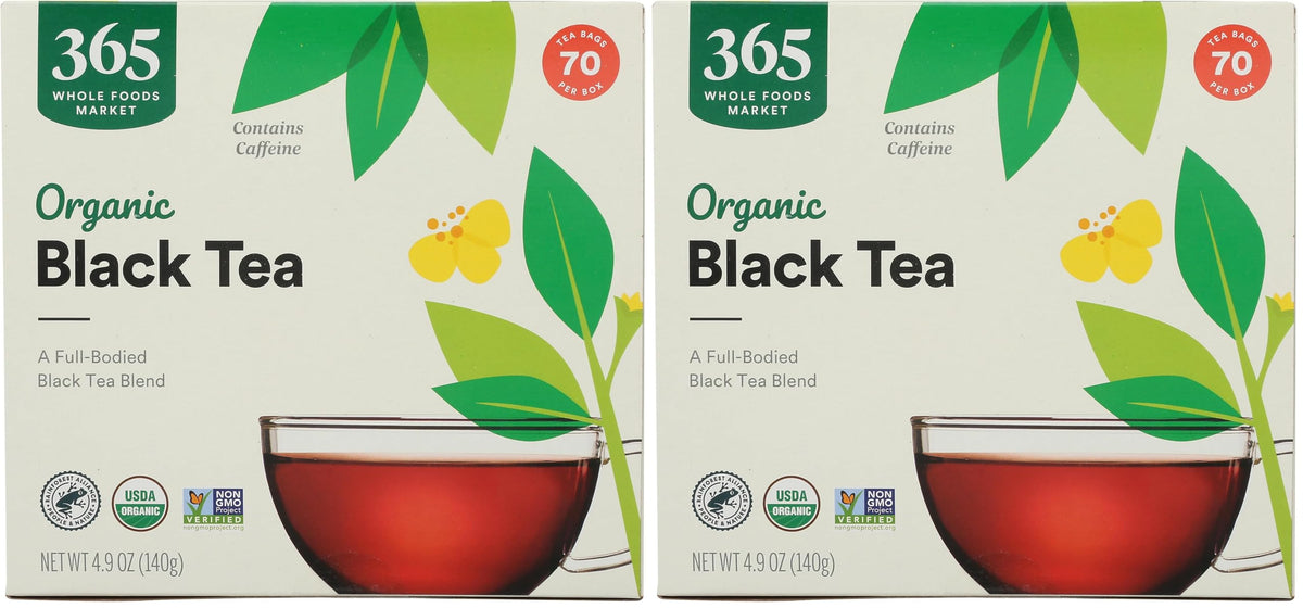 365 by Whole Foods Market 365 By Whole Foods Market Organic Tea Contains Caffeine ' 70 Bags 4 9 Ounce
