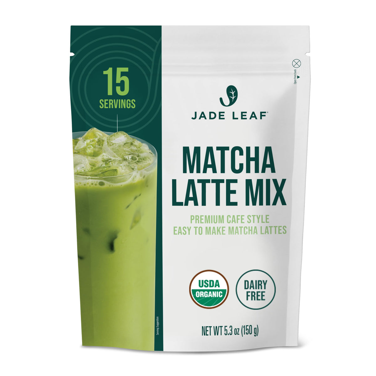 Jade Leaf Matcha Latte Mix - Made with Organic Japanese Matcha Powder for Café Style Blend