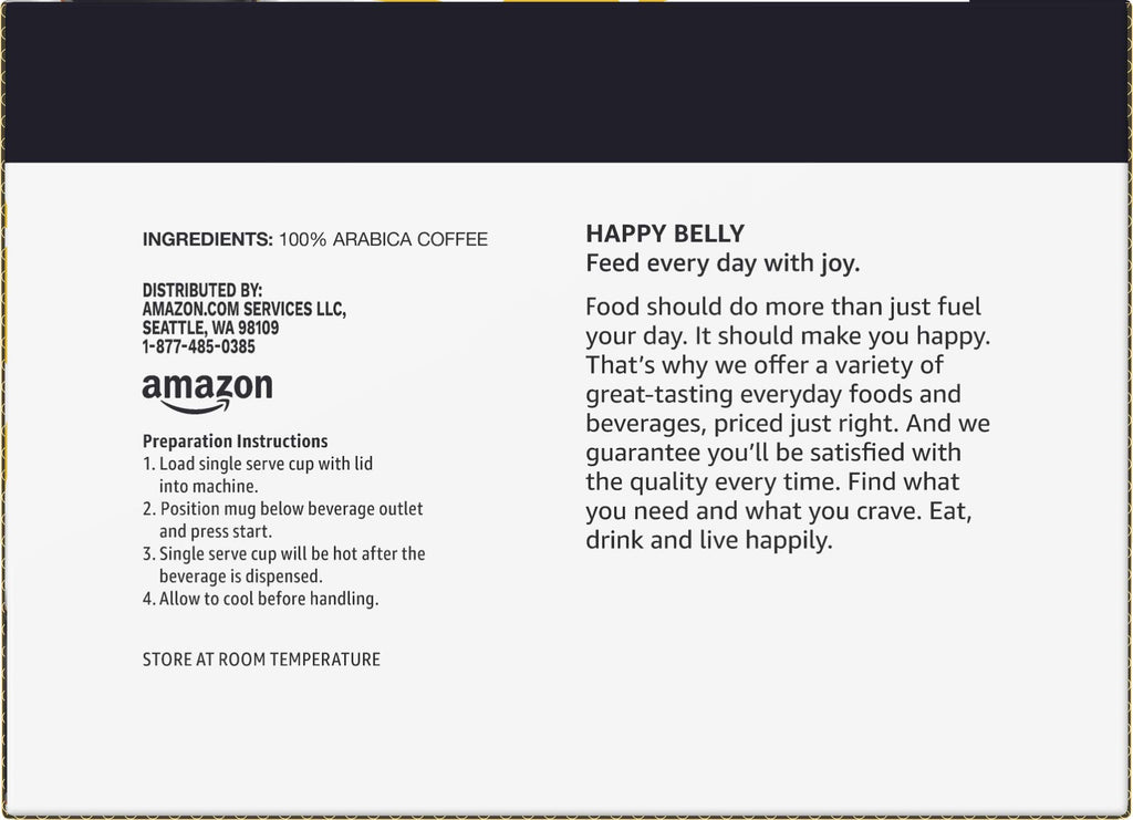 HAPPY BELLY Amazon Brand Happy Belly Pods Keurig 2.0