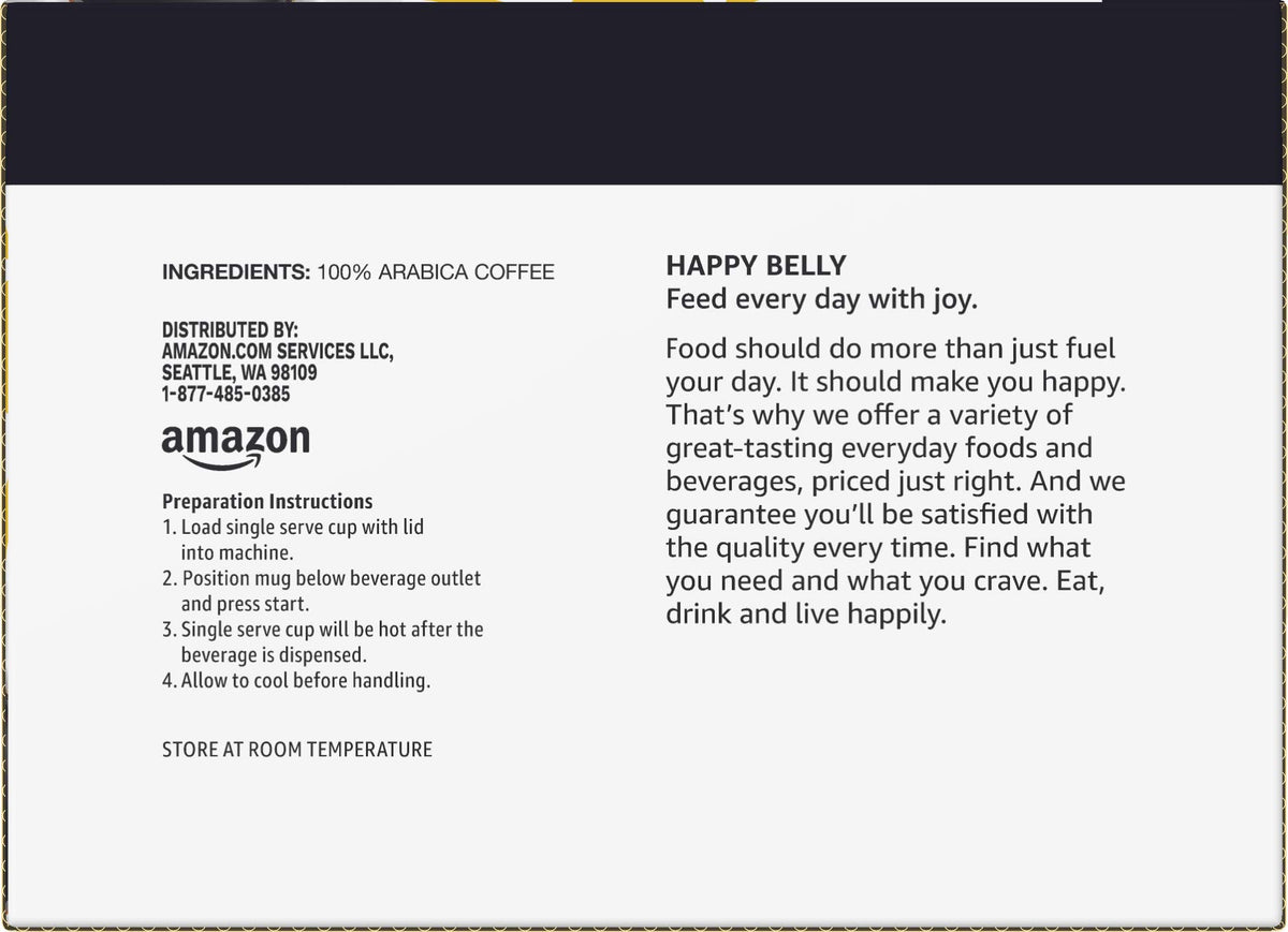 HAPPY BELLY Amazon Brand Happy Belly Pods Keurig 2.0