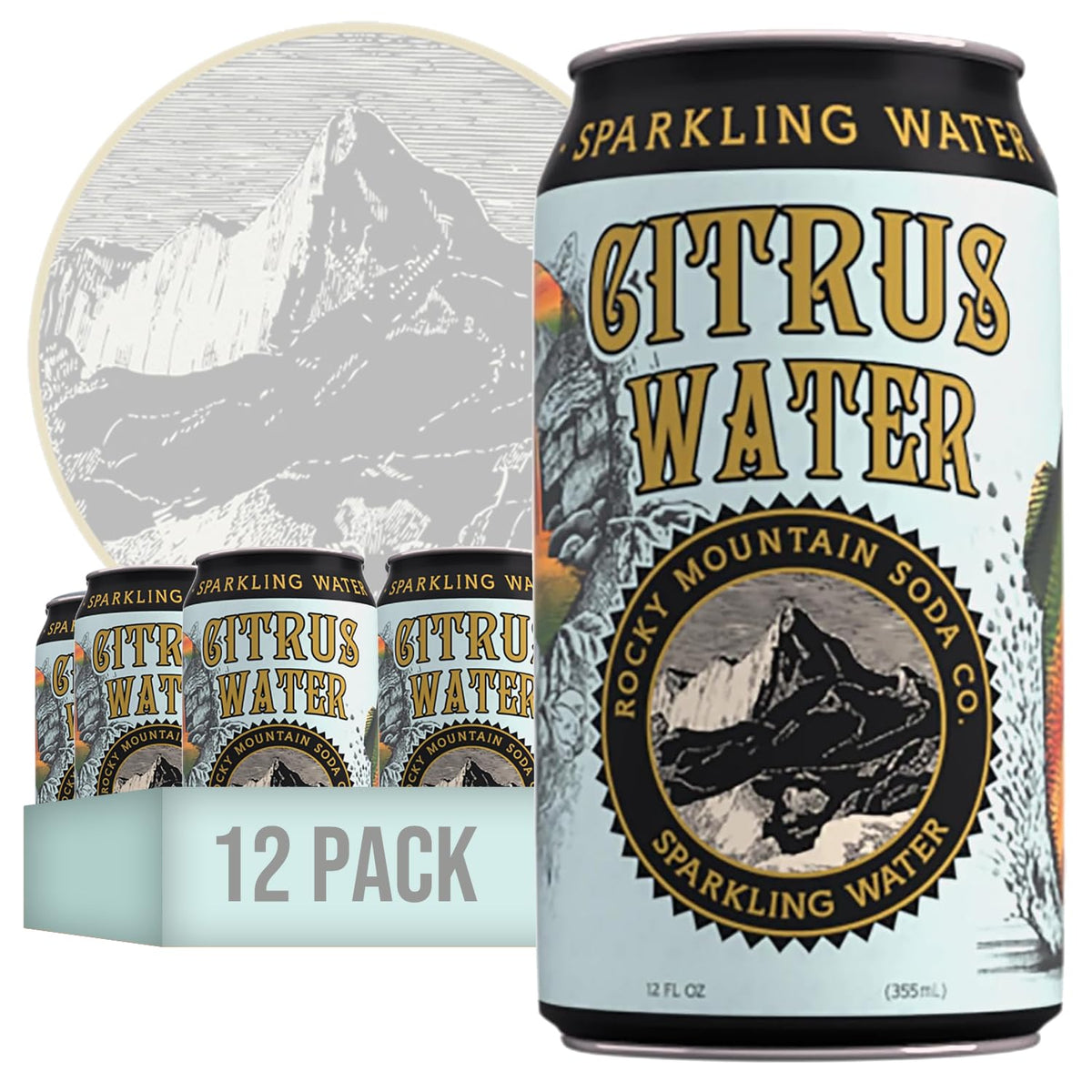 Rocky Mountain Zero Sugar Flavored Sparkling Water 24-Pack