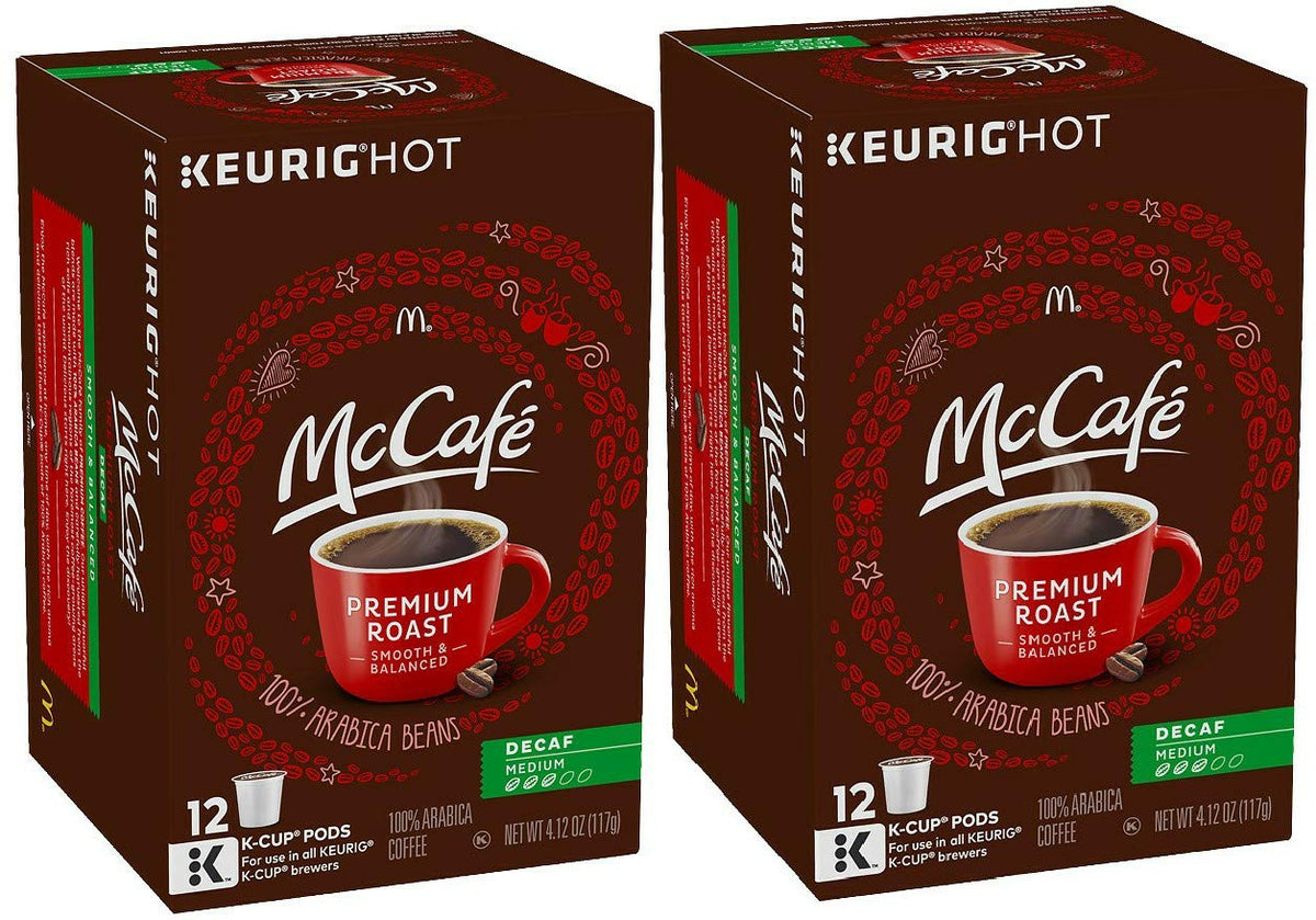 McCafe Decaffeinated Pods Box Keurig No